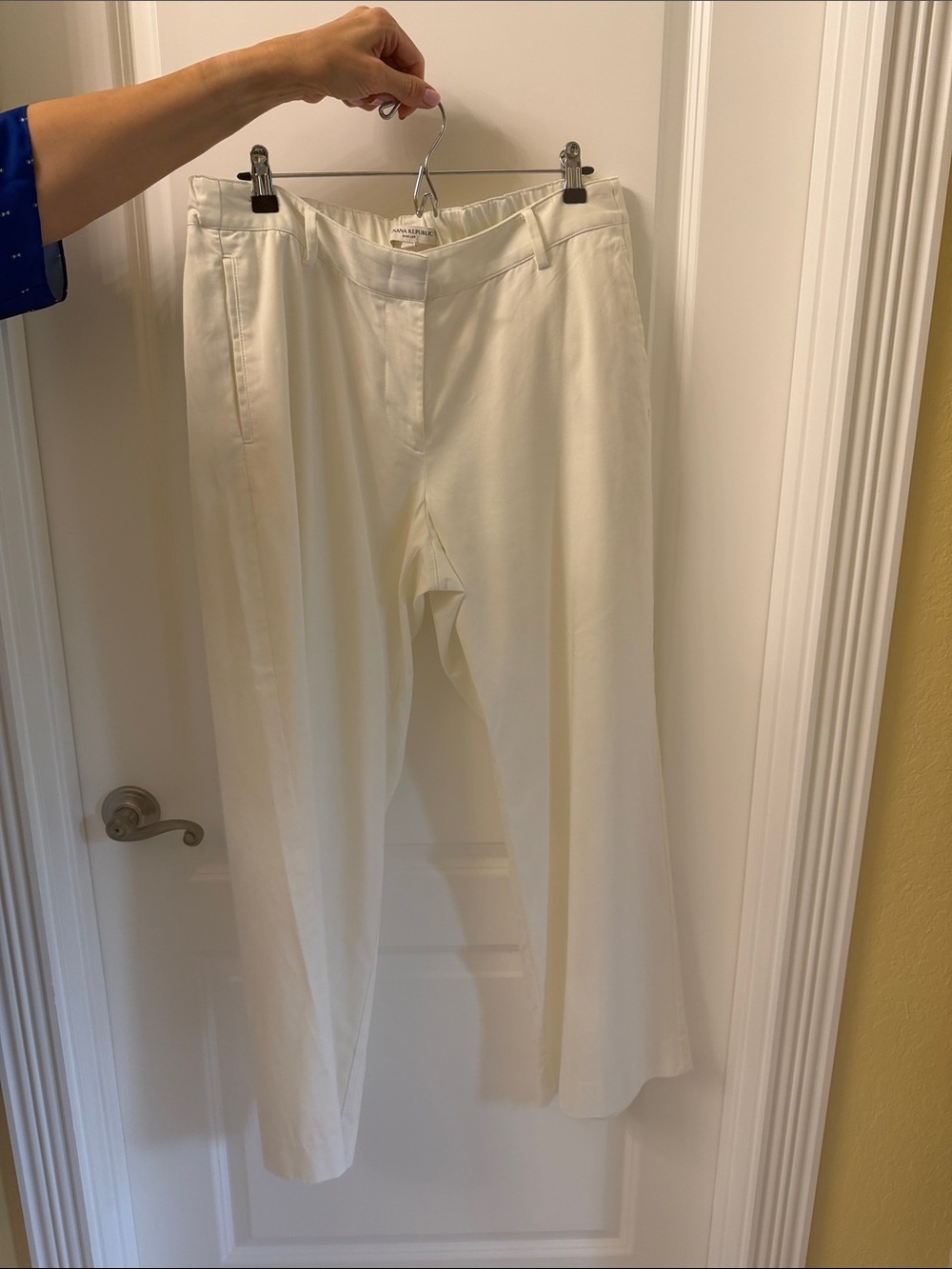 Banana Republic Cream Wide-Leg Pants